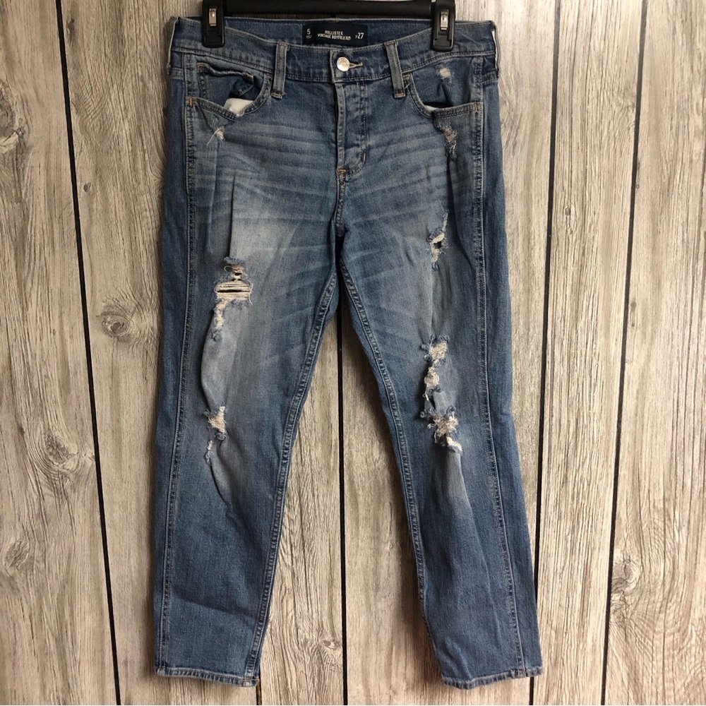 Hollister Vintage Boyfriend Jeans Women’s Size 5 27 Distressed
